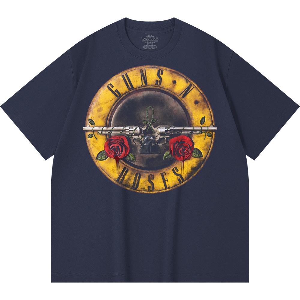 230 g/m² 100% Baumwolle Heavy Metal T-Shirt Rockband Beliebte Musik Druck Unisex Schweres Baumwoll-T-Shirt
