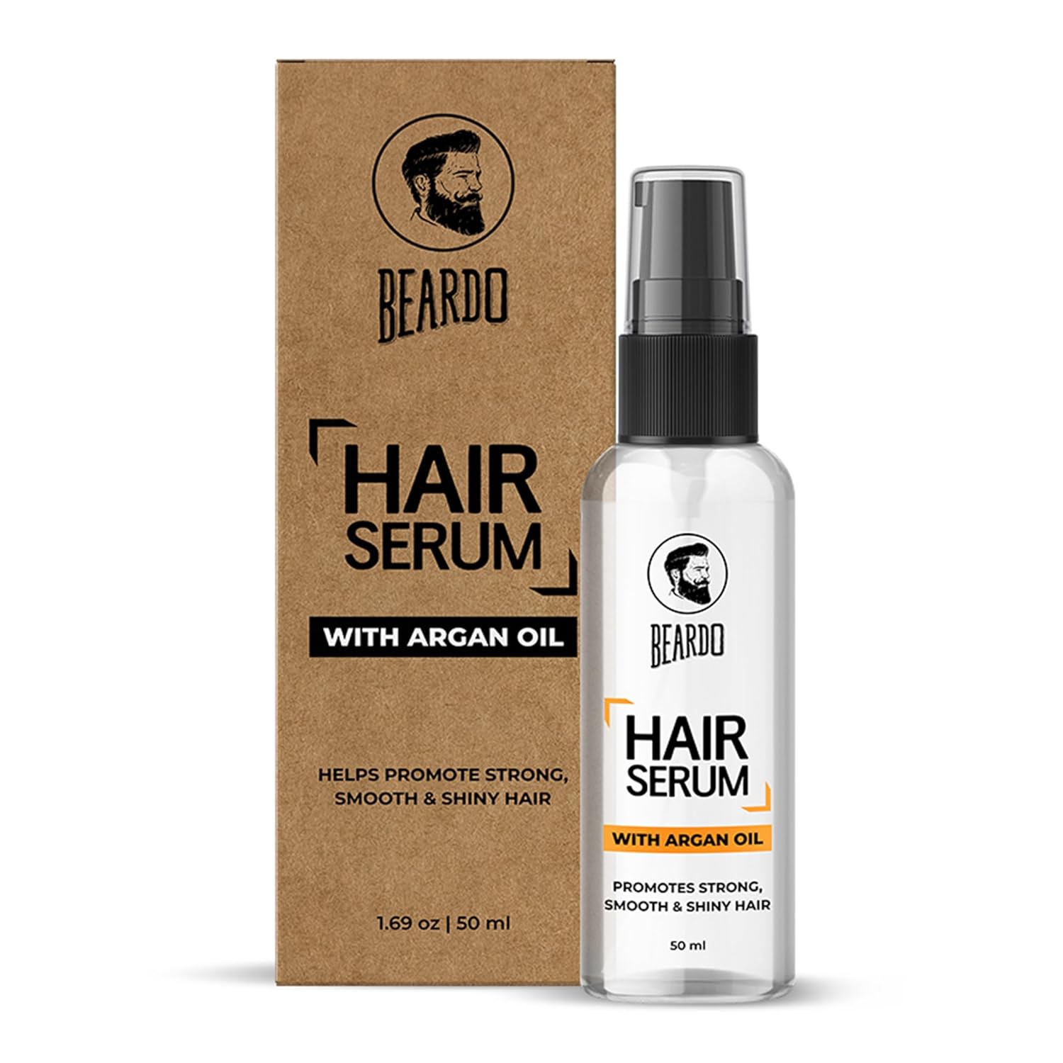 

Beardo Hair Serum For Men 50 ml Anti Frizz Instant Shine Lightweight Smoothing Hair Care For Dry Frizzy Hair