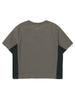 BBC EARTH W Pocket Color Block Woven Round T-Shirt_Dark Grey