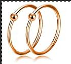Labret Nose Piercings Jewelry 20G Stainless Steel Hoop Nose Ring Hypoallergenic CZ Hoop Tragus Cartilage Nose Rings