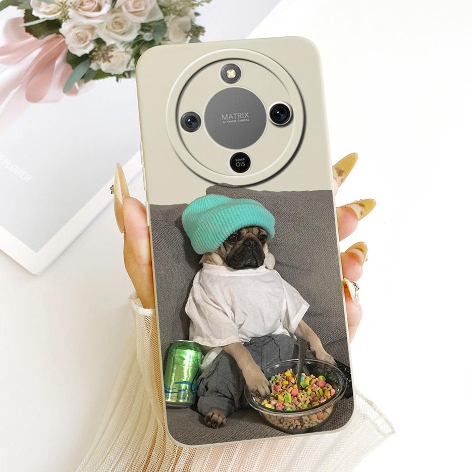 For Honor Magic 8 Lite Case Honor X9d MTN-NX1 Cute Dog Panda Cartoon Cover Silicone Case For Honor X70 X 70 HonorX9d Soft Fundas