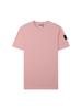 Stone Island Solid Color Classic Crew Neck Cotton T-Shirt with Badge