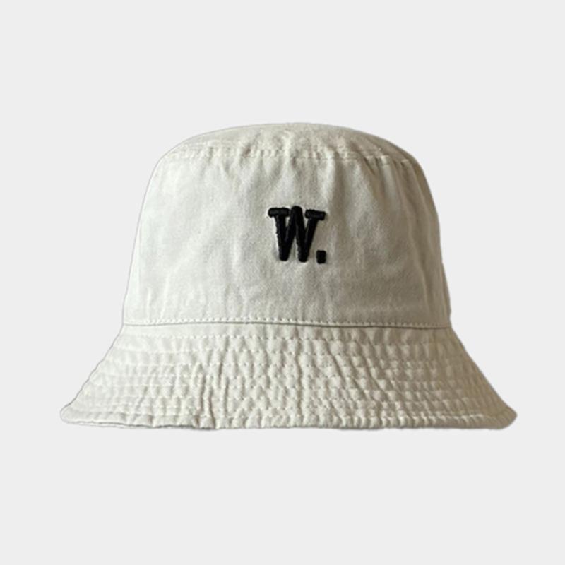 

LOOKING4U Двухточечный фирменный логотип Панама Белая white