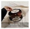 2025 Spring/Summer European & American High-End Crescent Acrylic Bag with Gold/Silver Accents - Handbag & Evening Bag