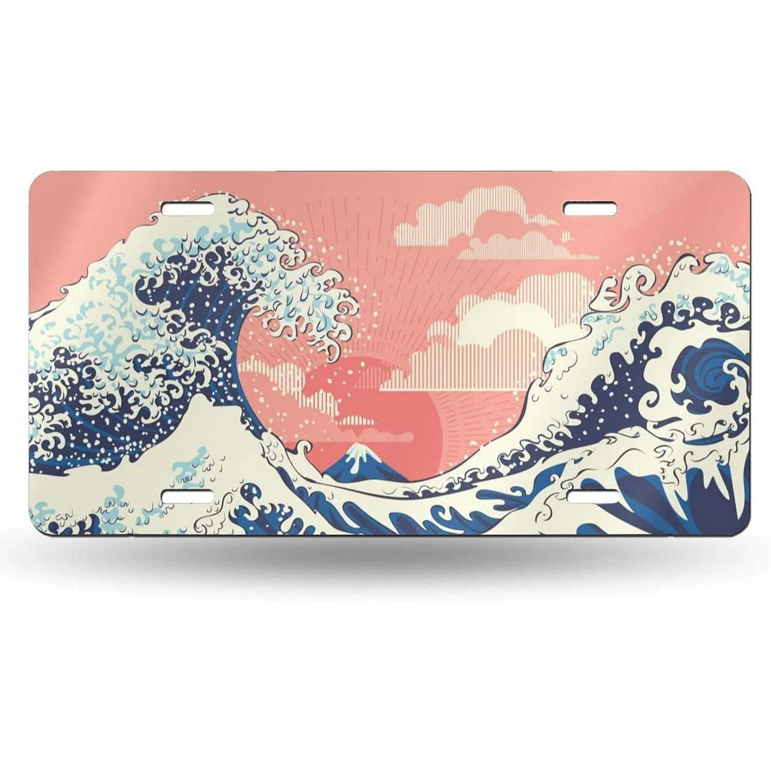 

Sunset License Plates for Wall Art Decoration Metal Tin Signs Vintage Tags Metal Automotive Signs For Cafe Bar Club Garage Pubs 20X30CM