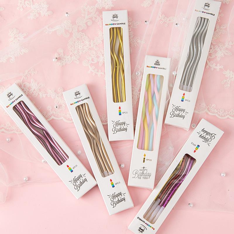 Ins Feng Birthday Candle Card Insert Digital Candle Photography Props Dessert Table Cake Decoration Photo