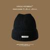 Women Woolen Knitted Beanie Cat Ear Solid Color Cold Protect Winter Fashion