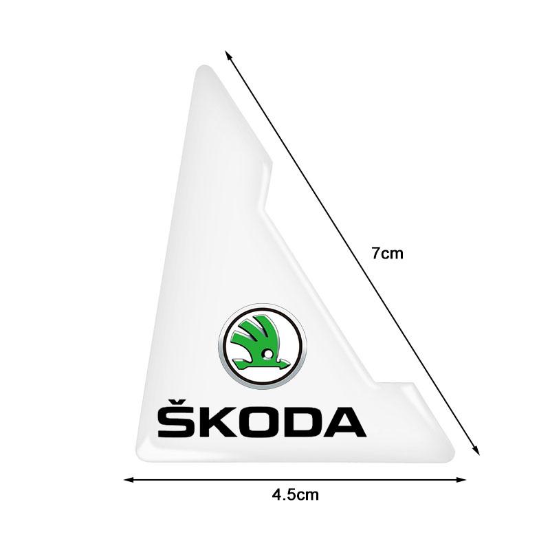 2Pc Car Door Corner Cover Anti-Scratch Protection Sticker Styling for Skoda SCALA Superb Octavia 2 3 A4 A5 Fabia Kamiq Kapoq Kodiaq Rapid