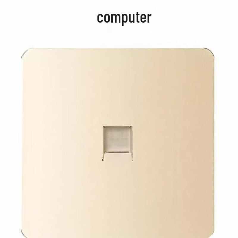 

Zhuochi Champagne Gold Large Wall Panel with Power & Data Sockets CN plug (adapter included)