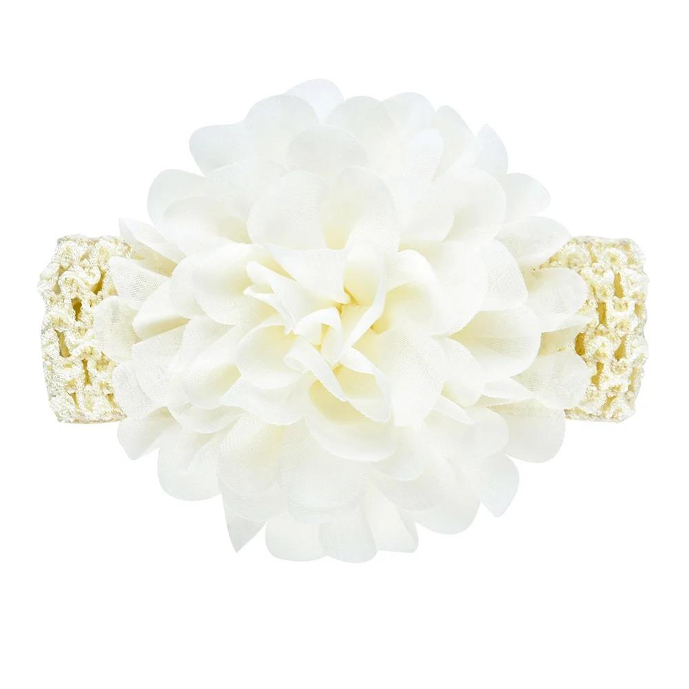 

1Pieces Baby Girls Headbands Chiffon Big Flower Soft Strecth Hair Band Hair Accessories for Baby Girls Newborns Infants Toddlers