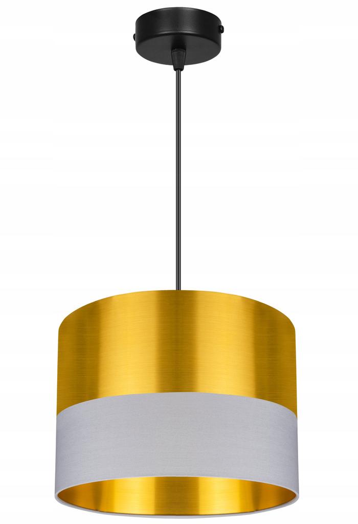 CEILING HANGING LAMP, GOLDEN LAMPSHADE, LED