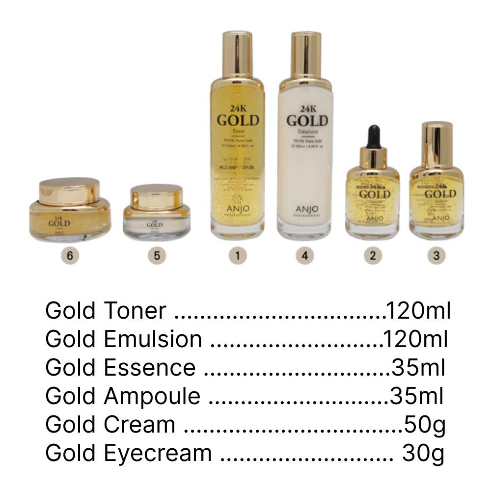 24K Gold 8-Piece Set | Korean Skincare Set