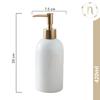 cCeramic Liquid Soap Dispenser for Bathroom (420 Ml) - Handwash Dispenser Bottle with Pump for Kitchen - Soap Dispenser