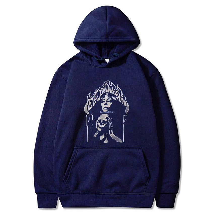 Electric Wizard Pullover Hoodie Memory Cozy Fleece Clothing Men's Versatile Casual Pullover Hoodie Fashionable Pullover Hoodie