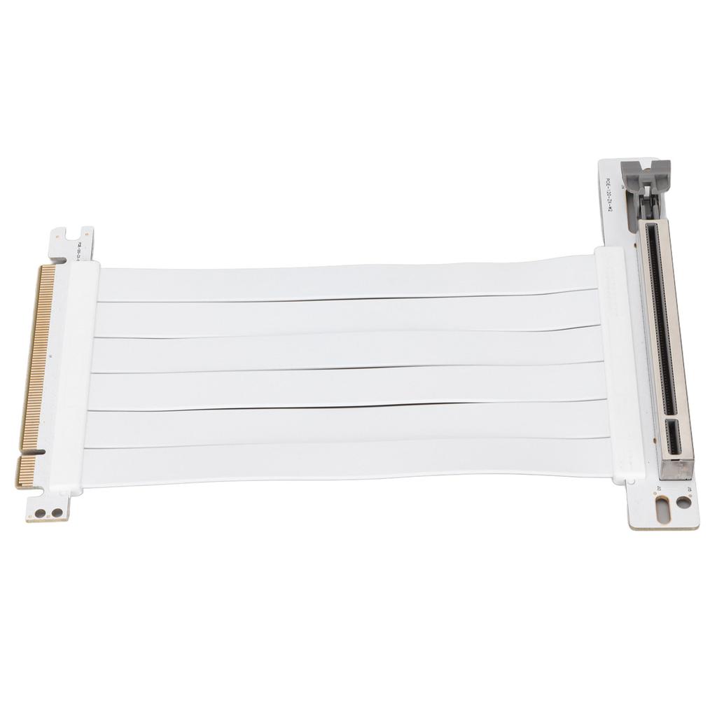 PCI E Extension Cable 15cm 128Gbps High Speed PCI E X16 3.0 Riser Card for Graphics Card Sound Card Network CardWhite