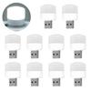 5/10Pcs Mini Circular LED Lights Bedside Lamps Flicker-Free Non-Glare Energy-Saving Plug-and-Play USB Lights