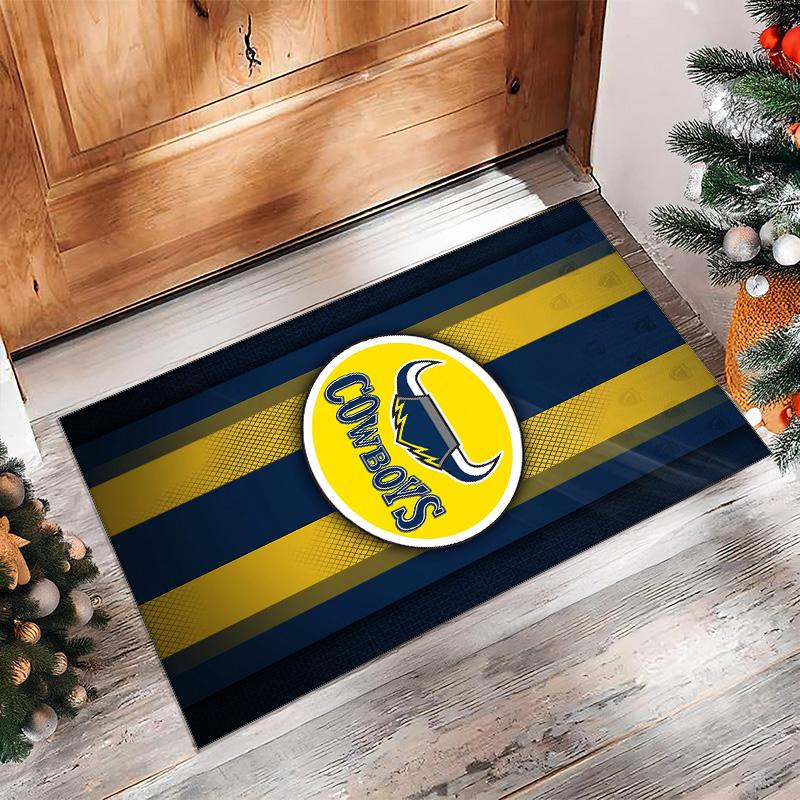 Tappeto in Cristallo di Velluto North Queensland Cowboys Morbido Anti?Tappetino Antiscivolo Comodo per Casa Soggiorno Camera da Letto Tappeto Decorativo