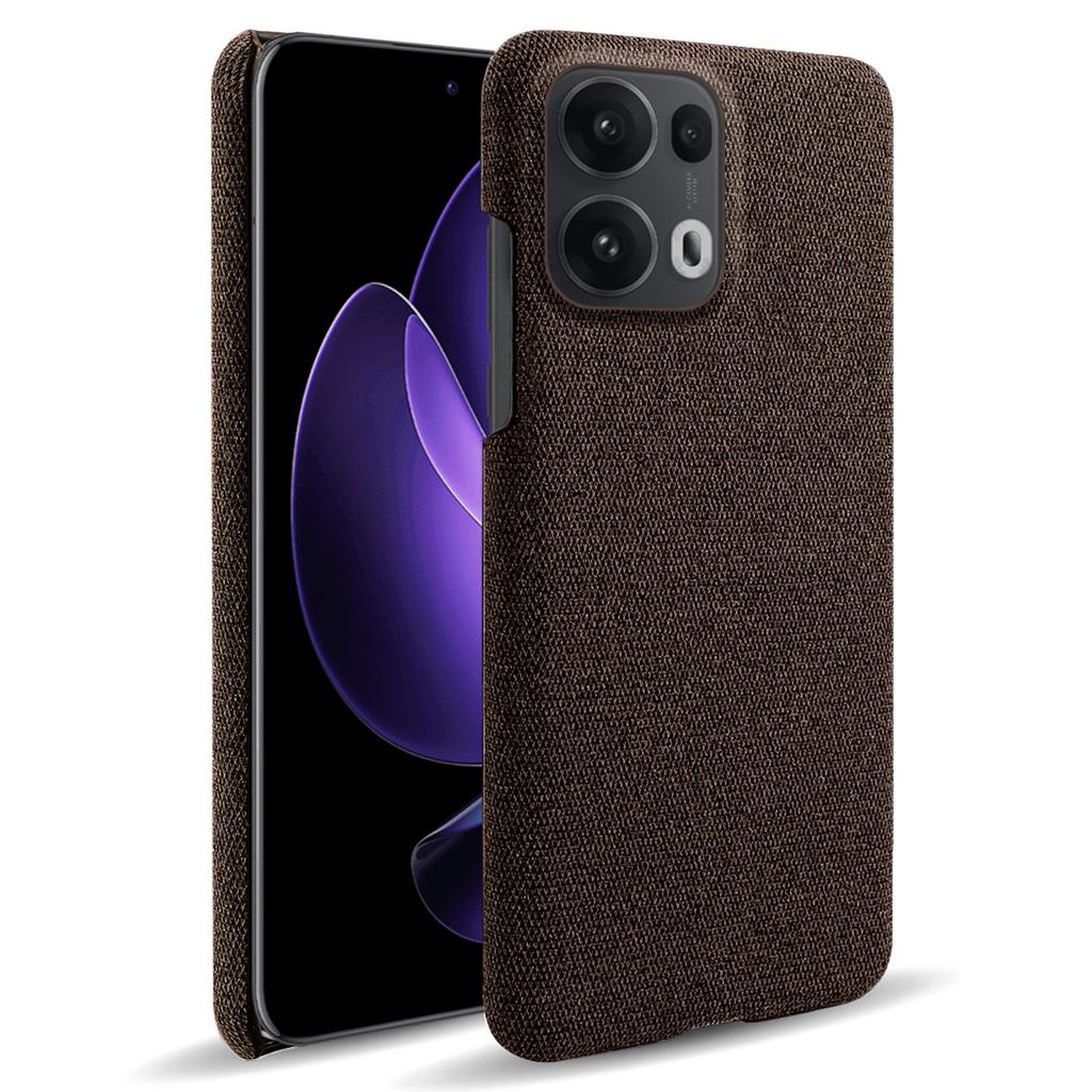 For Oppo Reno13 Pro 5G Phone Case Cloth Texture Anti-Scratch Protective PC Back Cover