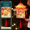 2025 Mid-Autumn Festival Handmade DIY Ancient Style Lanterns for Children - Rabbit & Flower Designs