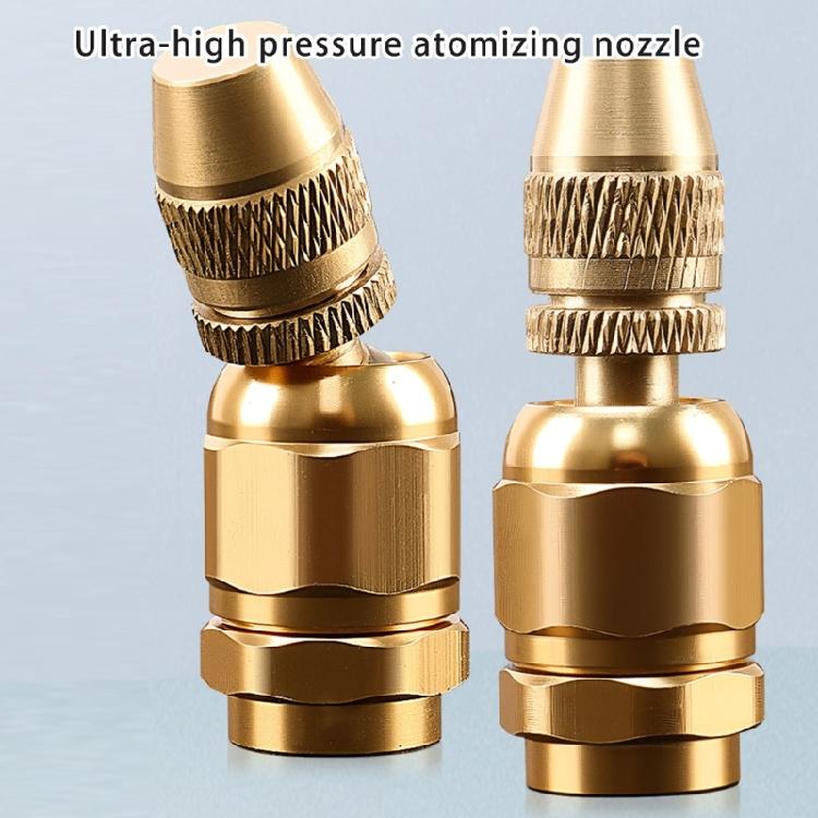 Ergonomic Brass Sprayed Nozzle With Adjustable Flows For Comfortable Gardening And Farming Horticulture Applications