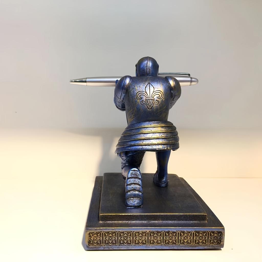 Executive Knight Resin Pen Holder  Unique Desk Accessory for Graduation  Birthday Gifts, Office Decor, Creative, Desktop Accessories
