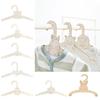 10pcs Practical Sturdy Wood Hangers for Children's Clothes Portable Accessory for Baby Dresses Pants and Outerwear