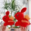 Natal Year Auspicious Doll Zodiac Rabbit Plush Toys Rabbit Plush Pendant Year Of The Rabbit Mascot