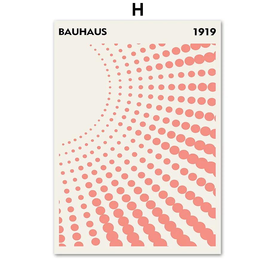 Colorful Bauhaus Exhibition  AbstractPoster Geometry Modern Gallery Wall Art Prints Canvas Painting Pictures Interior Home Decor
