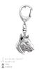 Bull Terrier, Bully III - Silver-plated Key Ring with a Dog In a Gift Box, Handbag Decoration, Backpack Pendant by Art-Dog Brand