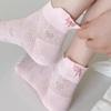 6Pairs Lolita JK Embroidery Bow Socks Sweet Socks Women Soft Ballet Tube Socks  Streetwear