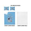 Astronaut 3D Digital Polyester Three-Piece Quilt Cover Bedding Sheet Quilt Cover Pillowcase