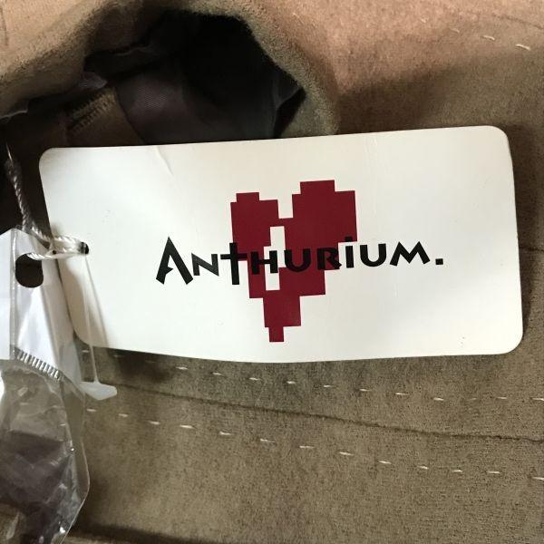 ANTHURIUM New with Tag 100% Wool Short Coat Outerwear Autumn Winter Women’s Size L Brown(USED)