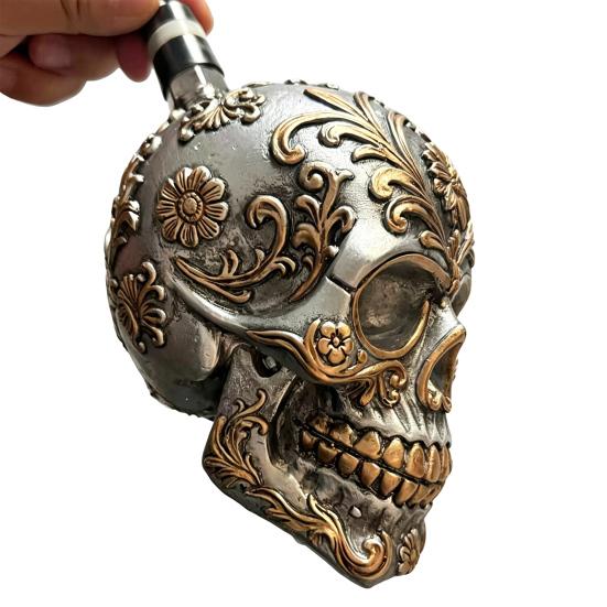 Skull Design Easy Installation Shower Head Resin 1 Pc