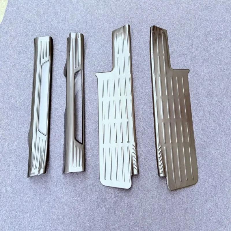 For Toyota Grand Highlander 2024 2025 inner Stainless Steel Door Sill Scuff Plate Door Welcome Pedal Threshold Bar Cover sticker