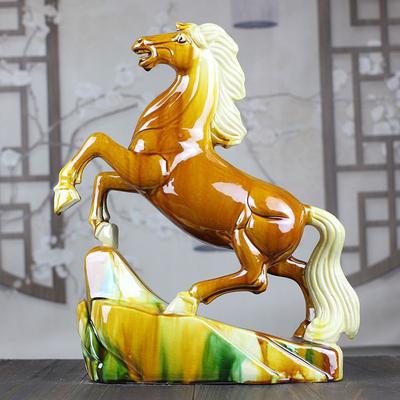 Tang Sancai Ceramiczny Koń Rzemiosło Dekoracje i Prezenty Salon Biuro Koń Sukcesu natychmiast Styl Chiński zwierzęta Ornament