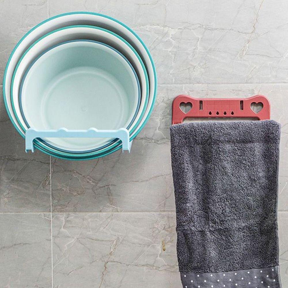Folding Bathroom Storage Rack Multi-Purpose Basin organizer Shelf Creative Washbasin Hooks Holder