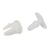 10set White Side Skirt Door Sill Card Panel Overlay Repair Clips For Mercedes