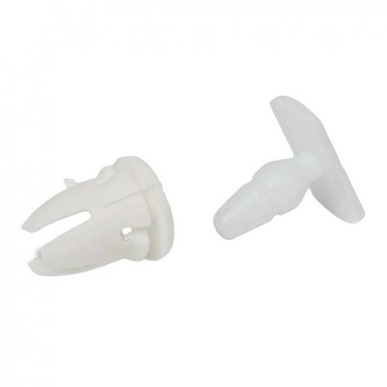 10set White Side Skirt Door Sill Card Panel Overlay Repair Clips For Mercedes
