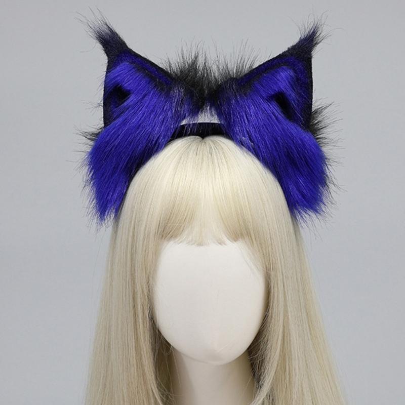 Plüsch Katzenohr Haarspange Rollenspiel Stirnband Kostüm Haarband Halloween Kopfschmuck