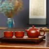 Handmade Xi Shi Teapot by Artist Wang Guowang - Da Hong Pao Zisha Clay