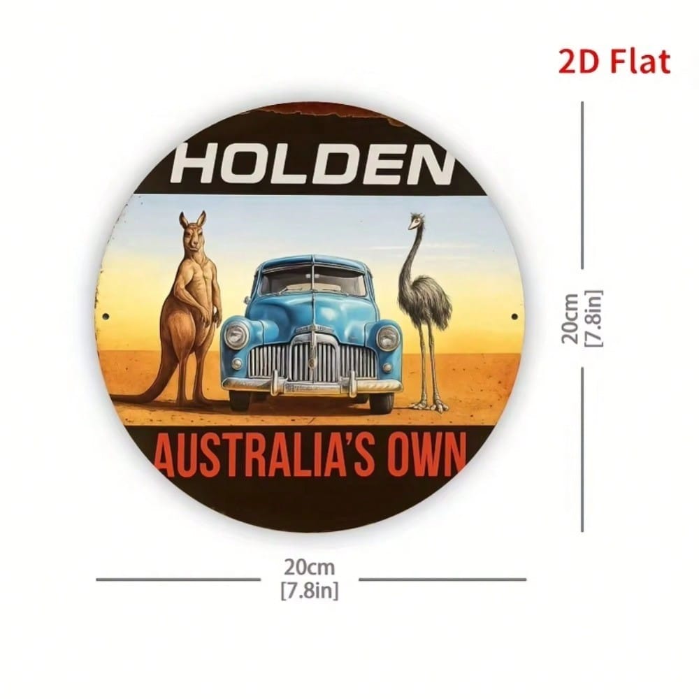 

Vintage Holden Car Metal Wall Sign Retro Auto Garage Decor 20x20
