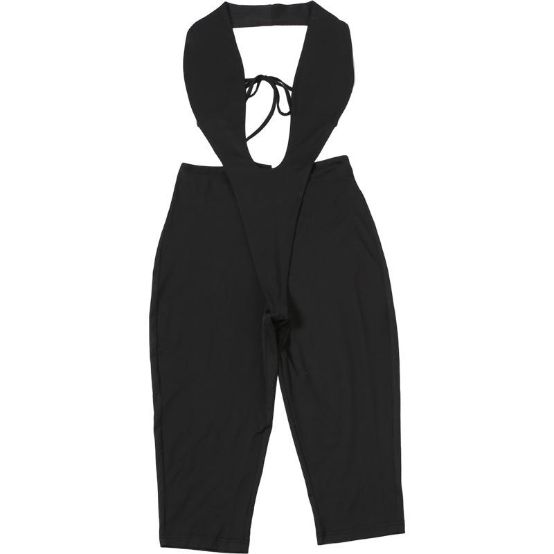 Spring/Summer 2026 European & American Women's Sexy Deep V-Neck Backless Slim-Fit Jumpsuit