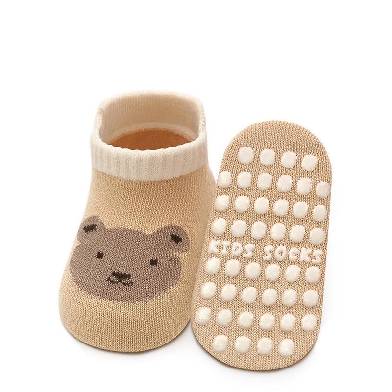 Newborn Baby Floor Socks Spring Autumn Cotton Cartoon Kids Toddler Anti Slip Short Socks Girls Boys Casual Home Socken 0-5Years