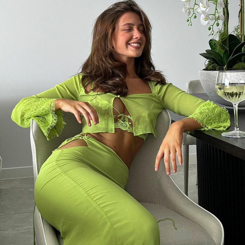 Sady Y2K Dámské soupravy dvoudílných outfitů Dámská 2dílná letní košilka+sukně Dámské teplákové soupravy pro rok 2022