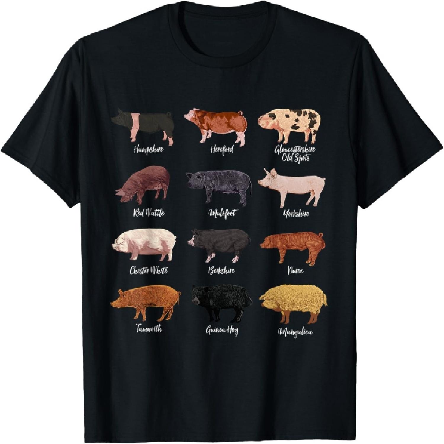 Рисунки свиней - Породы свиней Футболка S