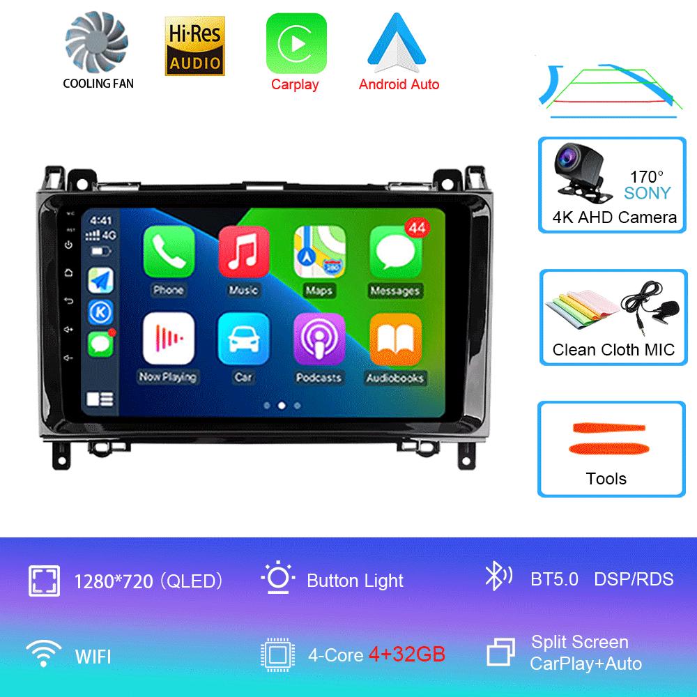 Radio auto Android 14 Pentru Mercedes-Benz B-Class T245 2005 - 2011 Player video multimedia Navigație stereo Nu 2din 2 din dvd