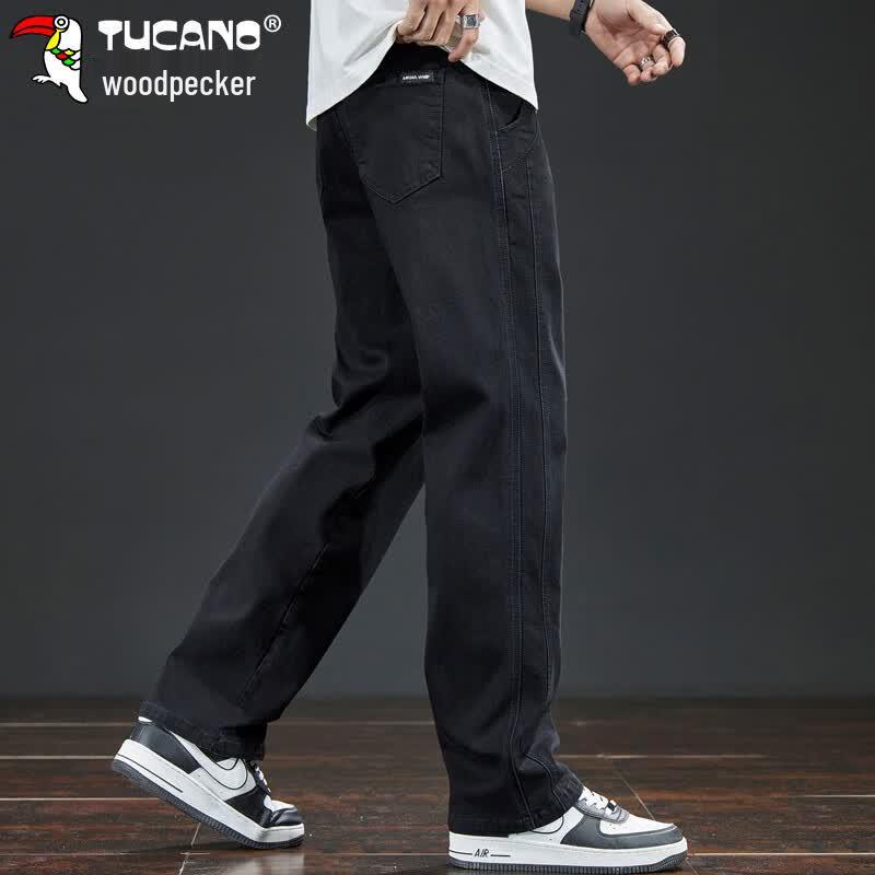 TUCANO Men's Loose Straight Wide-Leg Jeans