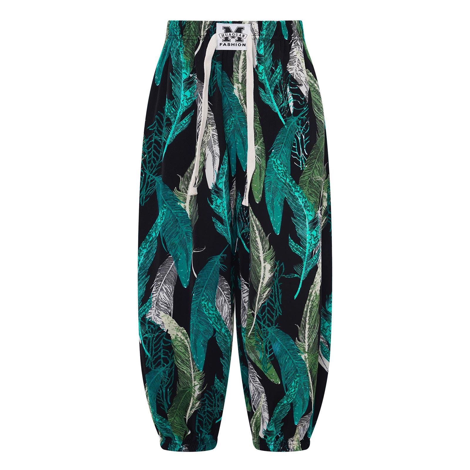 

Хлопчики Дівчатка Модні Блумери Легкі Штани з Еластичною Талією Барвисті Штани з Принтом Відпустка Подорож Пляж Домашній Одяг 9-10 Years