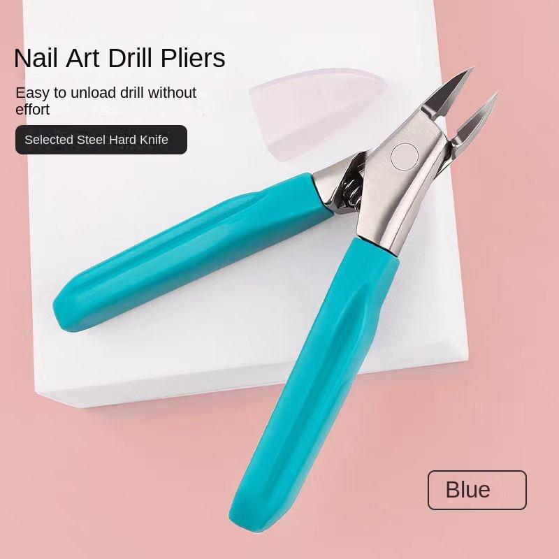 

Косые кусачки для толстых твердых ногтей, конструкция против расслоения, профилактика вросших ногтей, с эргономичной ручкой, принадлежности для ногтей синий