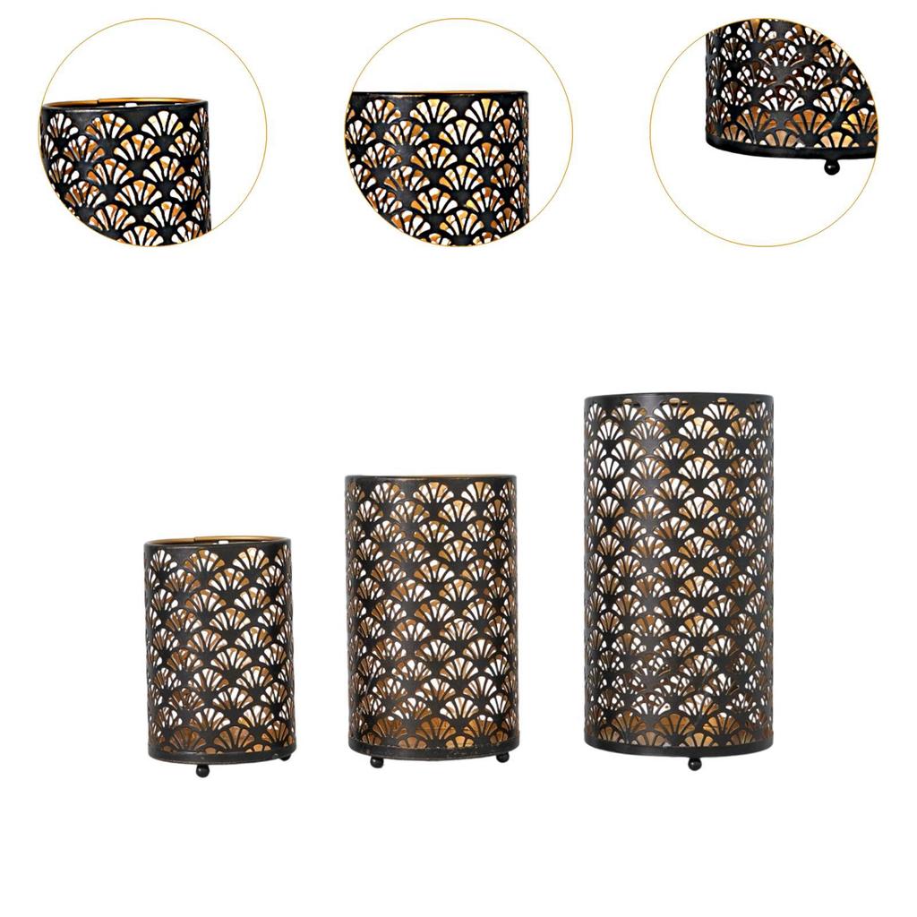 Bougeoir Décoration de Bureau Fer Cadeaux Style Européen Lanterne Décorative pour Fête Thanksgiving Pâques Hôtel Chambre